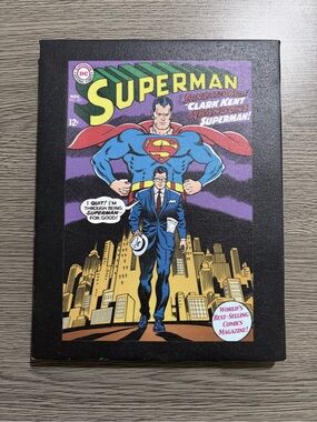 DC Superman Comic Art Print - 1967 Canvas Print art 6.5" x 8.5"